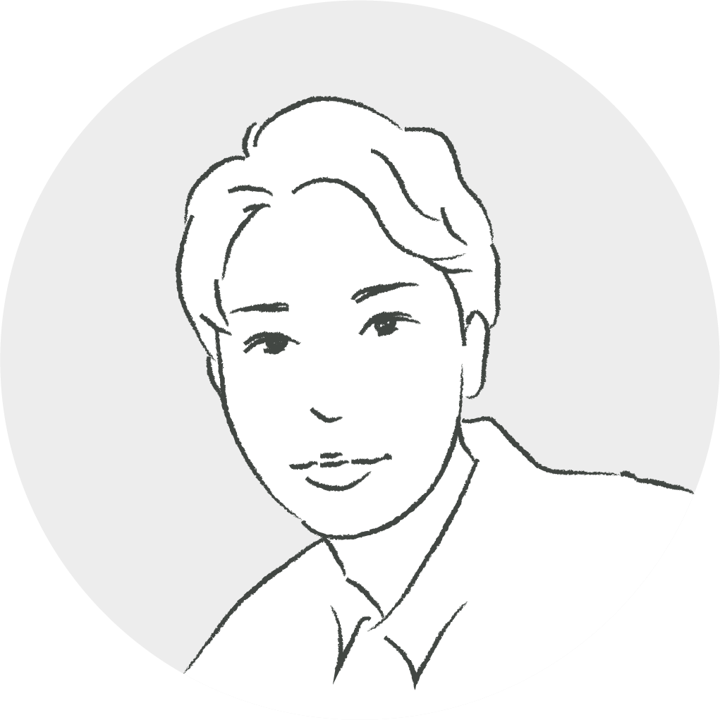 川辺達貴の似顔絵